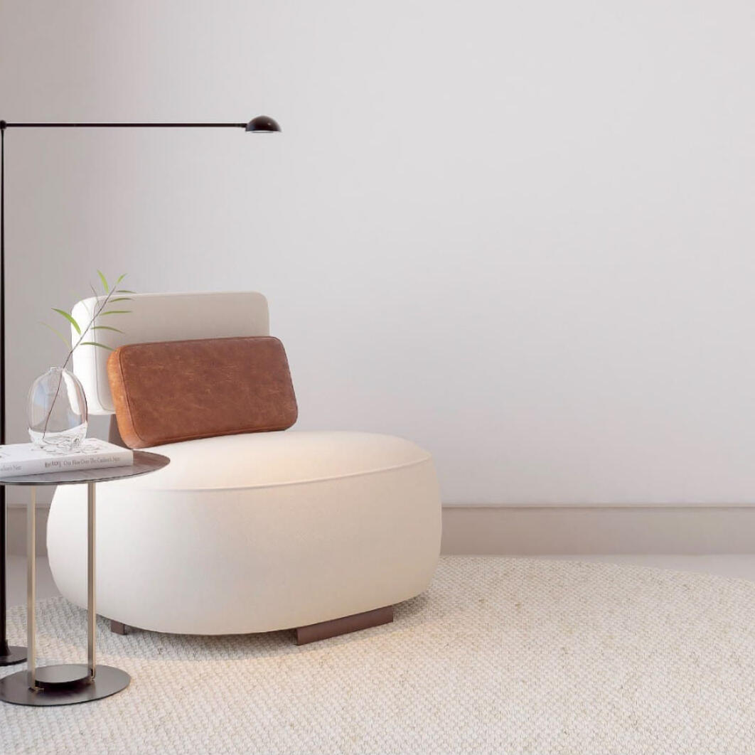 Rodapé de linhas minimalistas instalado em ambiente interno
